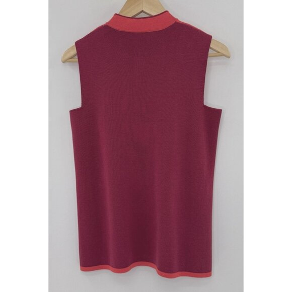 Shanghai Tang Mulberry Silk‎ & Cotton Mandarin Collar Knit Sweater Blouse Size M - Picture 3 of 14